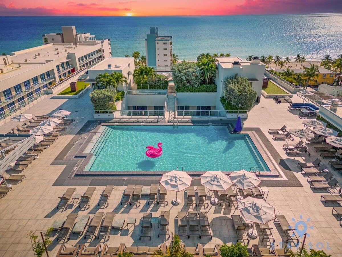 Rooftop Pool - Ocean View Balcony - Hollywood Beach Ngoại thất bức ảnh